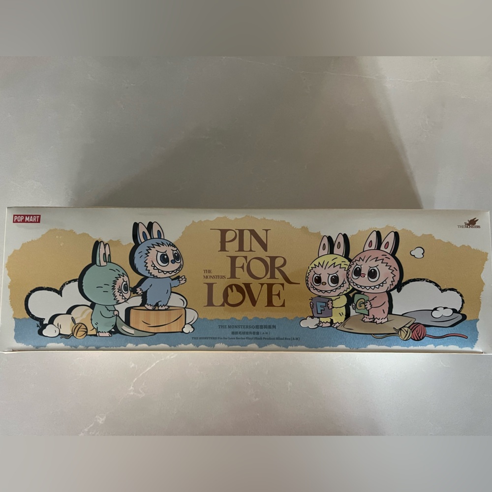 The Monsters Pin for Love Series - Vinyl Plush Pendant Blind Box A-M *Unopened*